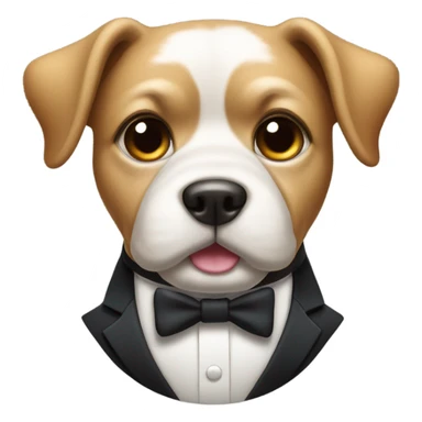 Dog with a top class sticker