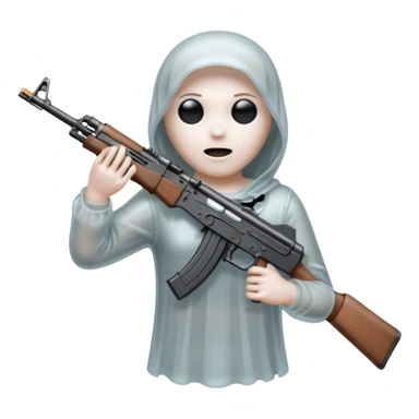 Ghost holding AK47 sticker