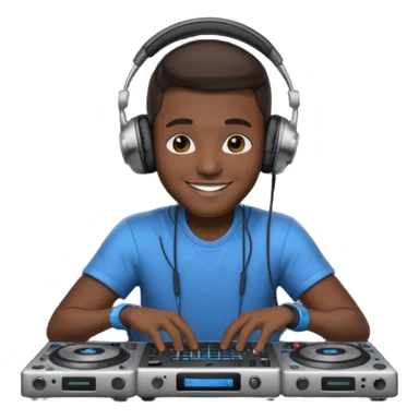 dj with setup sticker