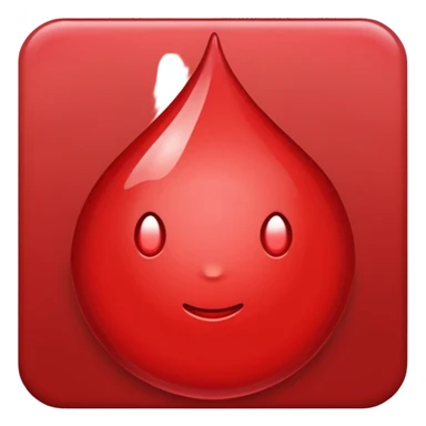 RED BLOOD SINGLE DROP sticker