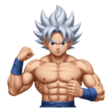 goku mastered ultra instinct sticker