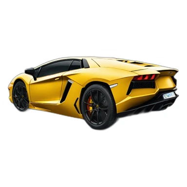Bébé dans une Lamborghini Aventador sticker