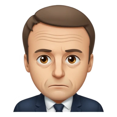 Macron, malade sticker