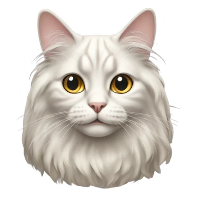 fold-eared long-haired cat sticker