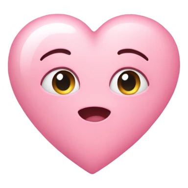 Baby pink heart with starts sticker