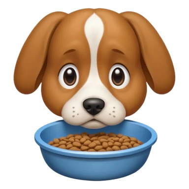 dog food sad dog emoji sticker