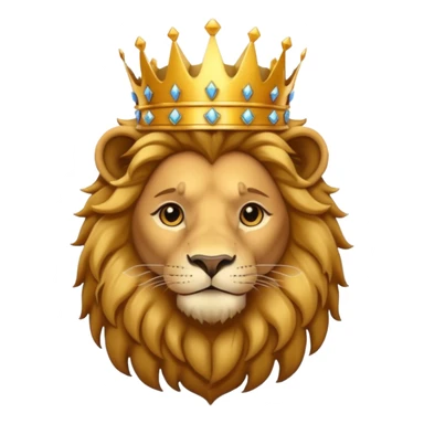 lion wearing crown  sticker