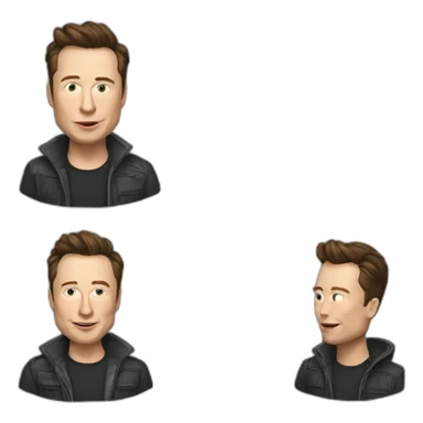 Creame un emoji de elon musk sticker