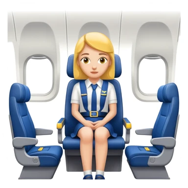 person sitting in a Ryanair Airplane seat sticker