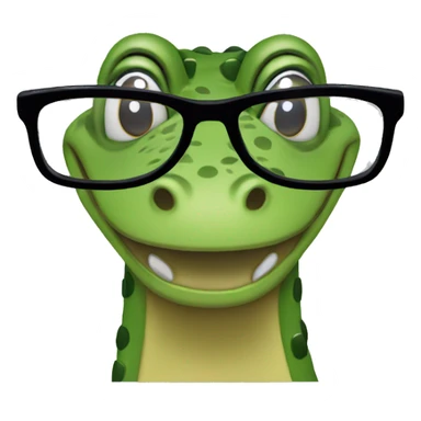 crocs with glasses sticker