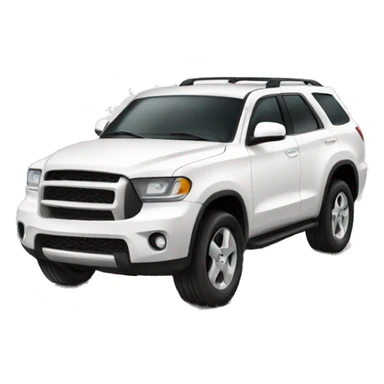 White suv car sticker