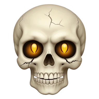 Faz uma caveira com o rosto do it sticker