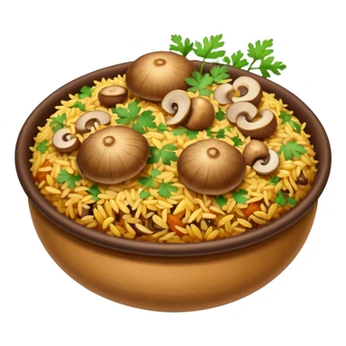 Mushroom biriyani sticker