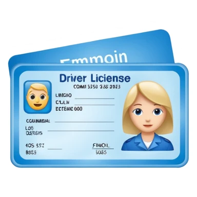 Driver license  sticker