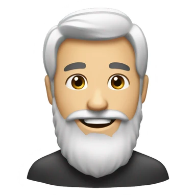 emoji rub own beard and smile sticker