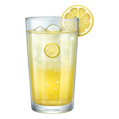 GLASS WITH LEMON FIZZ WATER WITHOUT STRAW sticker