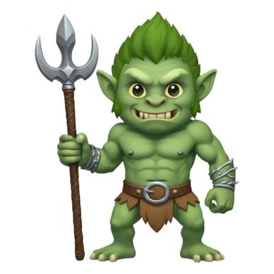 Troll with a club sticker