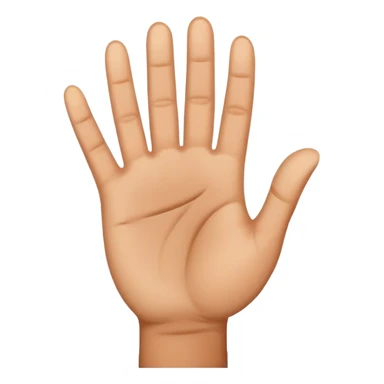 stop hand gesture with palm facing forward sticker