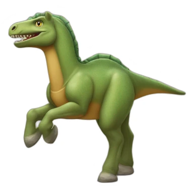 Cheval sur un dinosaure sticker