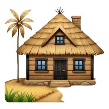 old times primitive house sticker