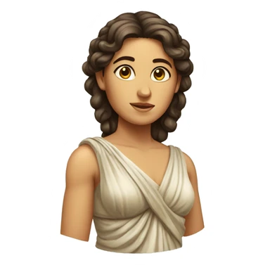 Ancient greece woman full body sticker