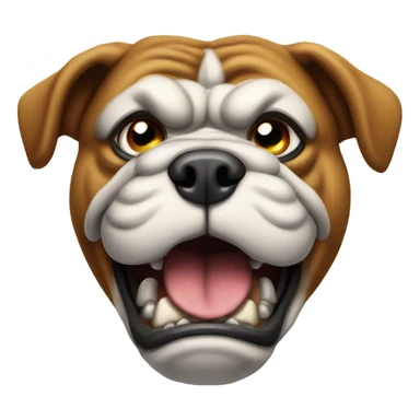 Folsom High School Bull dog face sticker