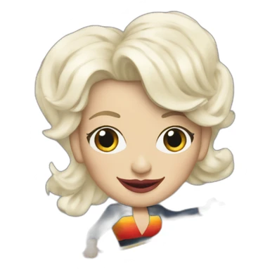 Pablo picasso Dolly parton surfing sticker