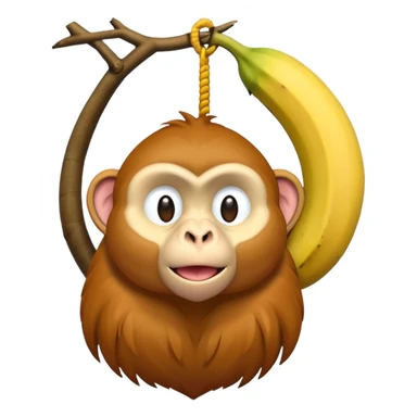 long banana-like dangling nose proboscis monkey sticker