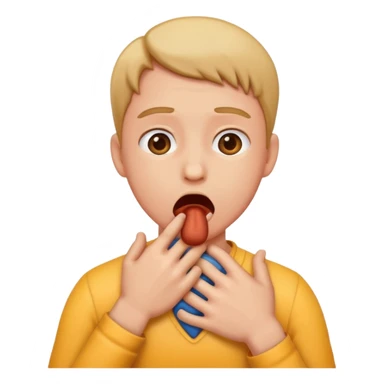 choking myself sticker