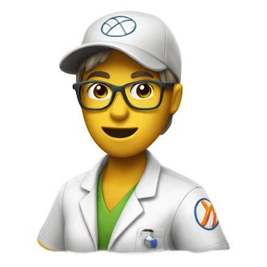 Hotting a softball as a scientist sticker