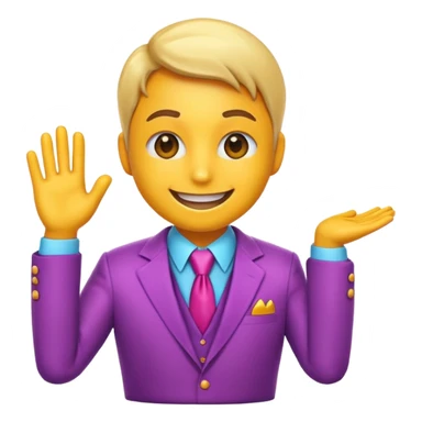 hazme un emoji que ayuda a una empresa a dejar de perder el tiempo y salga un grafica de que va bien el rendimiento sticker