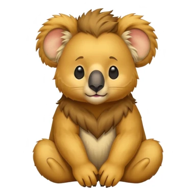 Half koala bear and half lion 🐨🦁 sticker