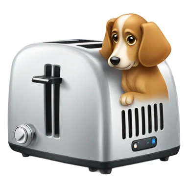 toaster with dog sticker