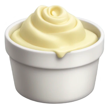 whipped butter in ramekin sticker