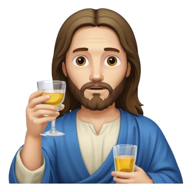 Jésu qui bois de la vodka  sticker