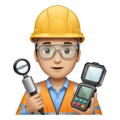 opérateur contrôle non destructif homme sticker