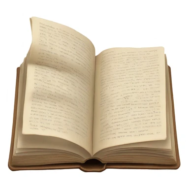 Book telling a long story in prose sticker