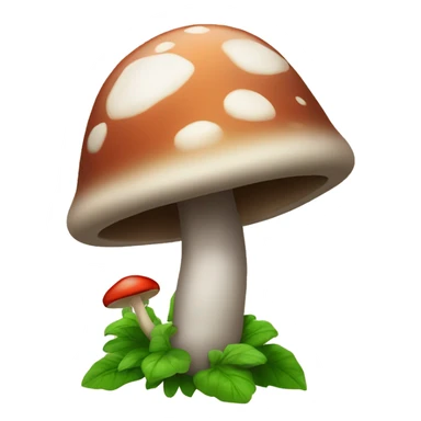 this emoji 👽 with a large mushroom as a hat sticker