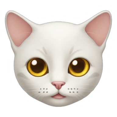 cat staring with suspecting eyes sticker