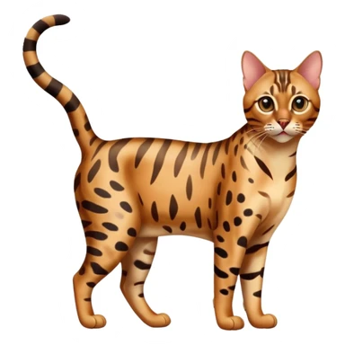 bengal cat full body sticker