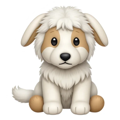 Jellycat sheepdog stuffed animal sticker