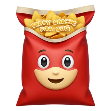 Chips snack Red
 sticker