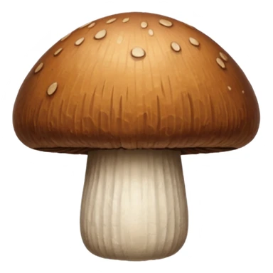 Brown Veiny mushroom head sticker