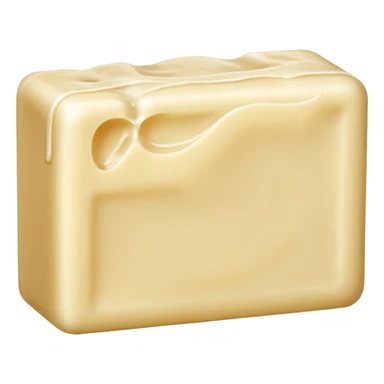 Bar of soap with bite marks. sticker