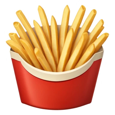 serving of french fries with mayo and ketchup sticker