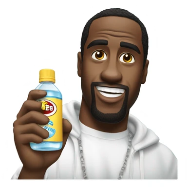 P Diddy holding baby oil ￼ sticker
