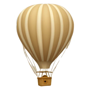 Beige hot air balloon  sticker