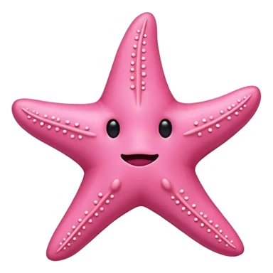  pink starfish with no face sticker