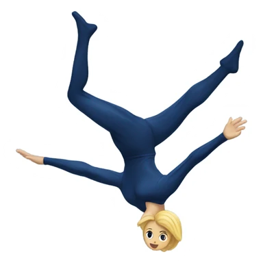 Navy diver gymnastics sticker