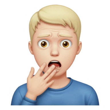 Guy choking himself sticker